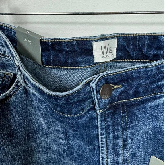 Wash Lab Vera Ankle Straight Jeans in Dive Blue Size 34 - Picture 4 of 8